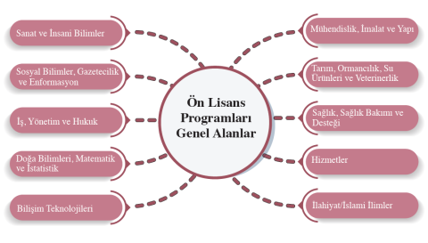Ön Lisans Programlarına İlişkin Genel Alanlar Ön Lisans Programlarına İlişkin Genel Alanlar