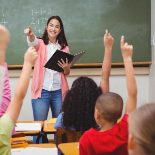 Teacher in classroom