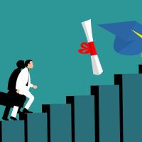 Climbing a ladder pursuing a degree