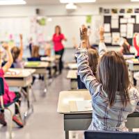 Young students in a classroom